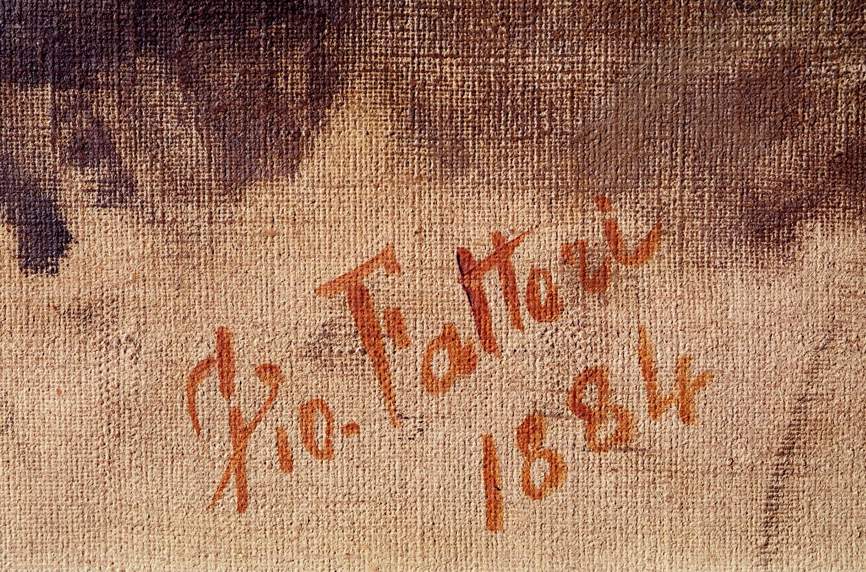 Zelfportret op 59-jarige leeftijd (detail) door Giuseppe Fattori