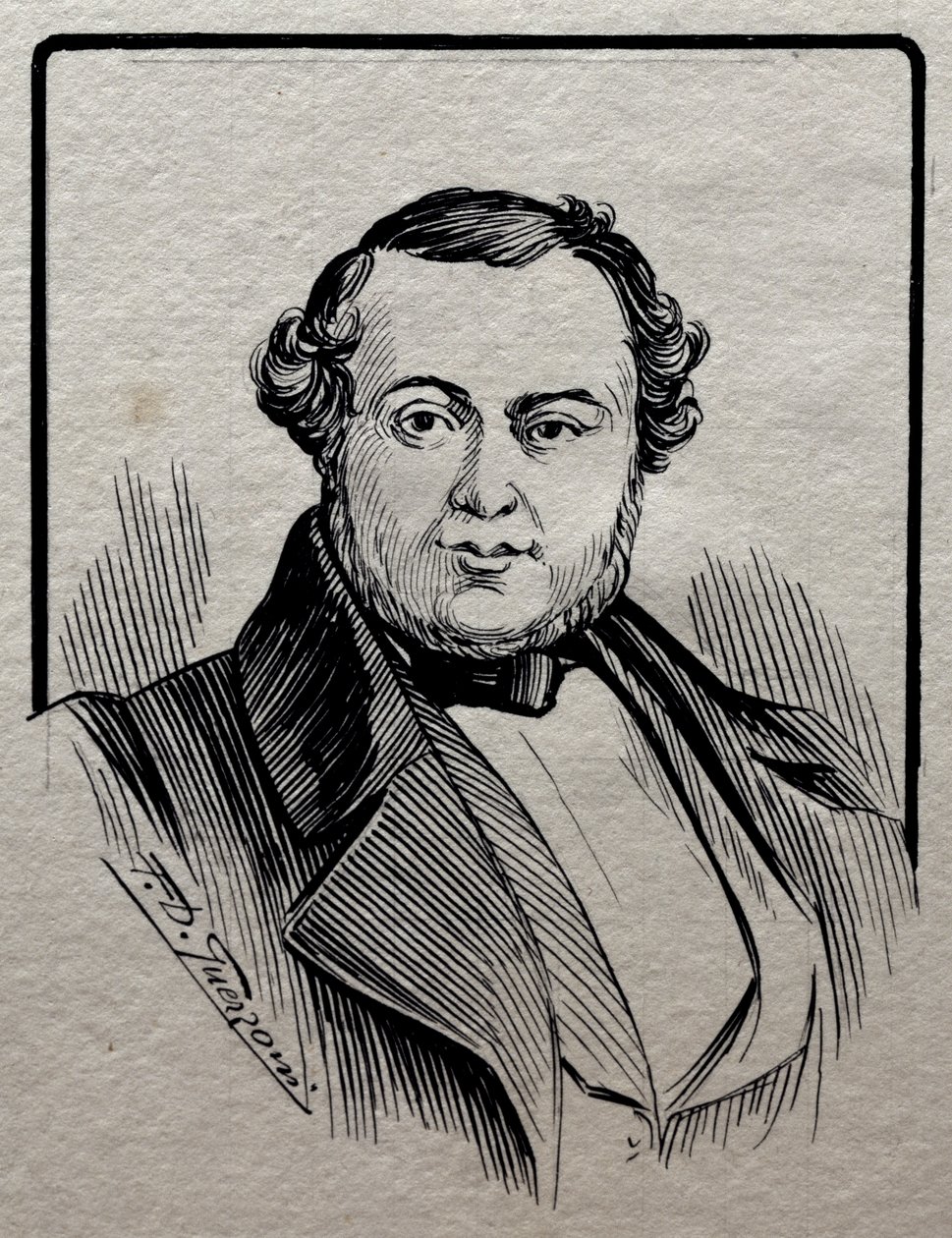 Portret van Saverio Mercadante (Altamura door Giuseppe Gozzini