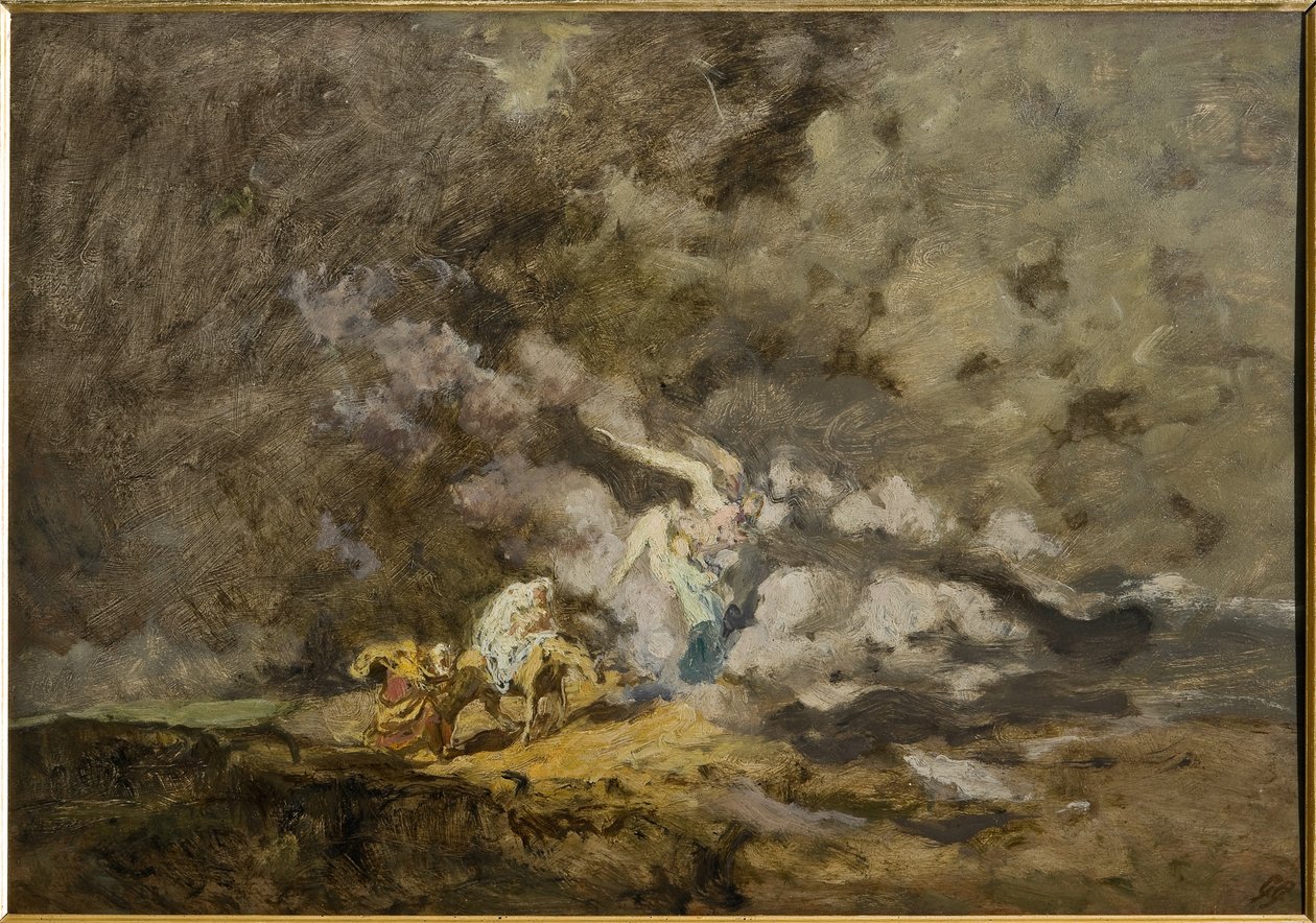 Vlucht naar Egypte door Giuseppe Graziosi