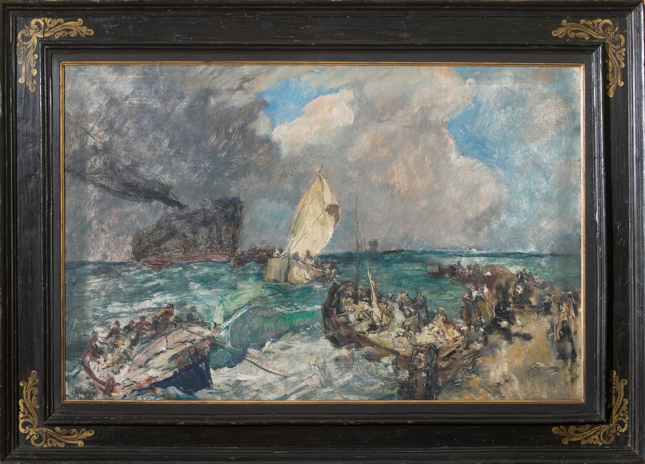 Landing van het Servische leger door Giuseppe Graziosi