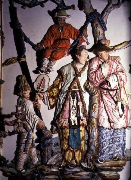 De Salon Chino (Chinese Kamer) (detail) door Giuseppe Gricci