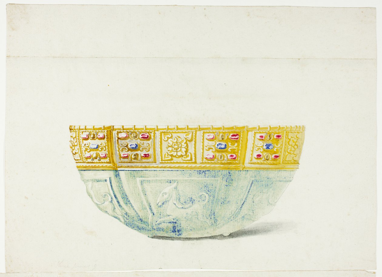 Juwelenkom in de schatkamer van San Marco, Venetië door Giuseppe Grisoni