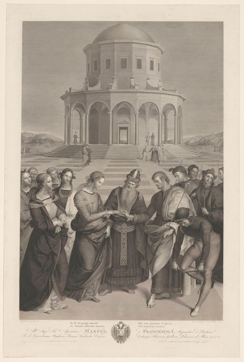 Huwelijk van Maria en Jozef door Giuseppe Longhi