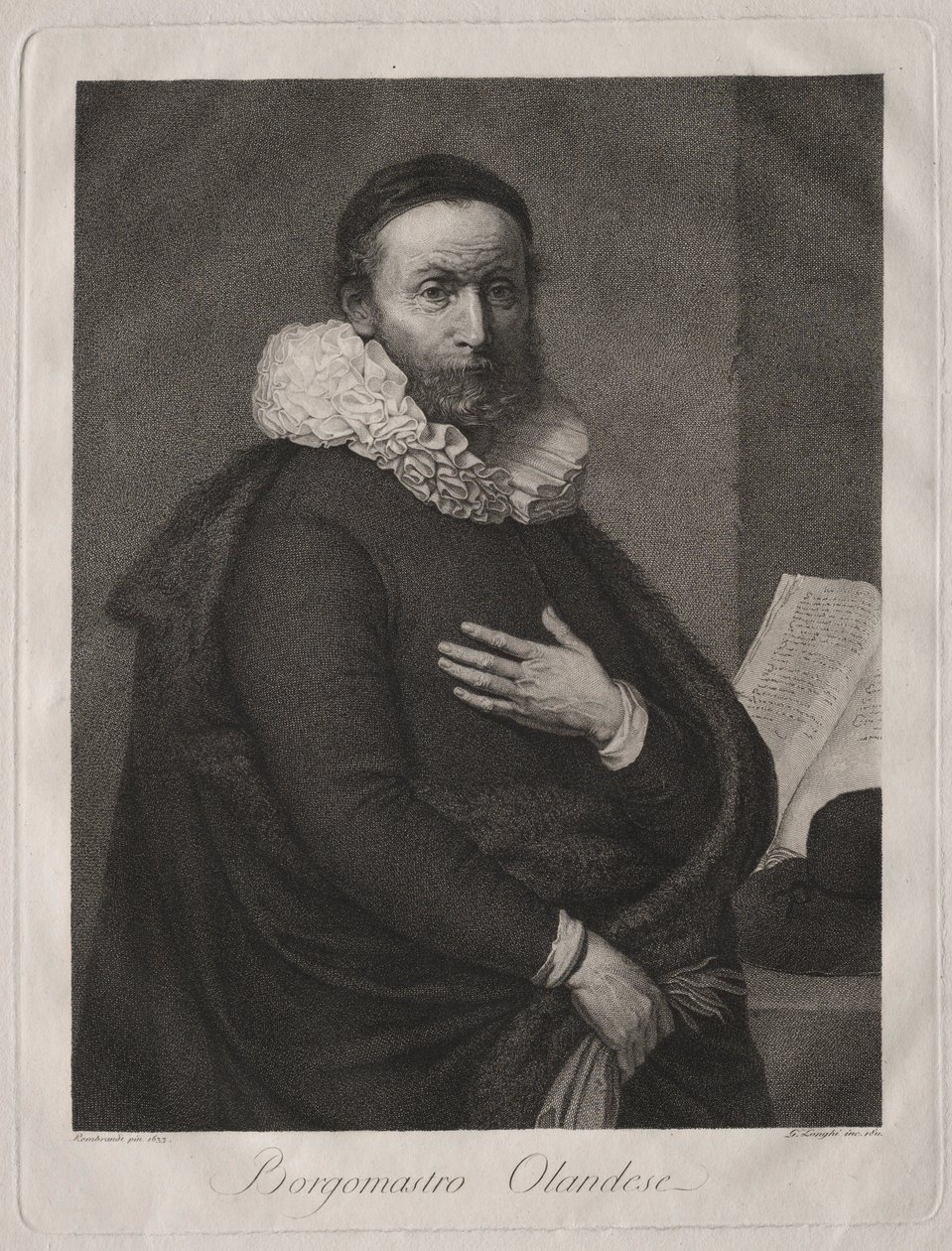 De Nederlandse burgemeester, 1811 door Giuseppe Longhi