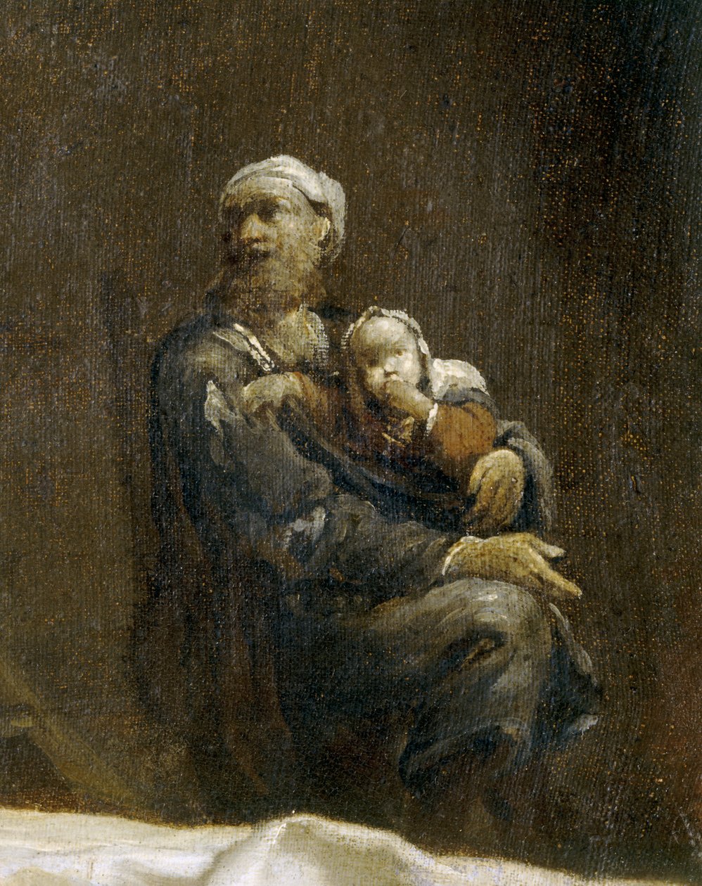 La femme a la puce - Vrouw met vlo ... door Giuseppe Maria (1665 1747) Crespi