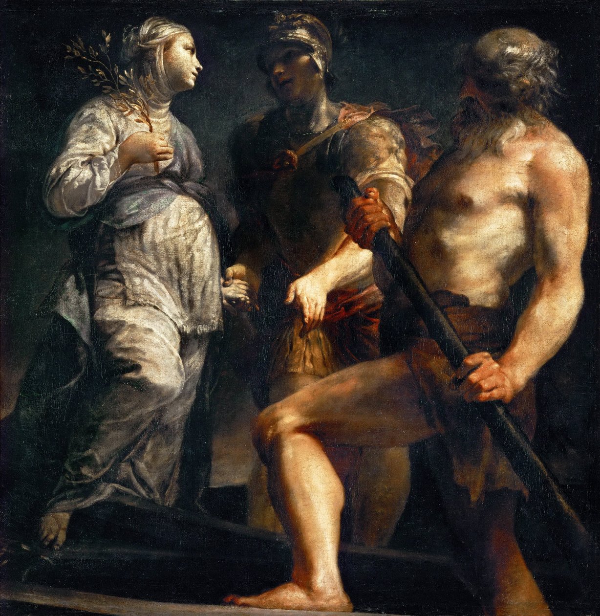 Aeneas, Sibylle en Charon door Giuseppe Maria Crespi