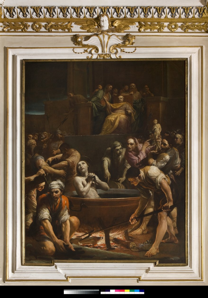 Het martelaarschap van Sint Johannes de Evangelist door Giuseppe Maria Crespi