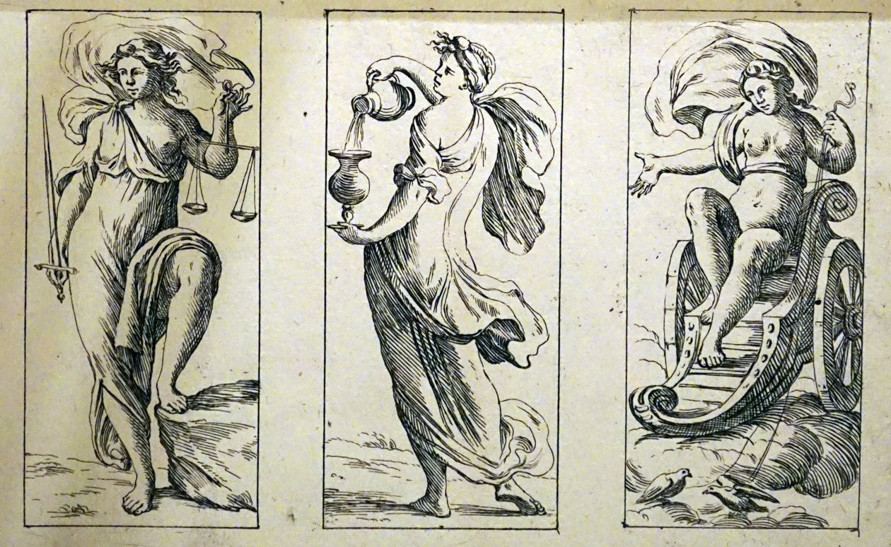 17e-eeuwse tarotkaarten door Giuseppe Maria Mitelli