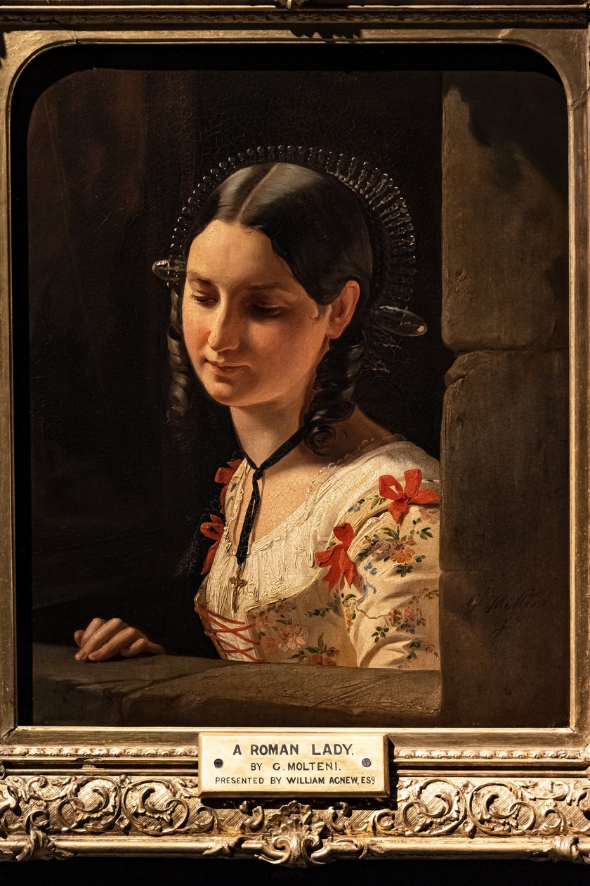 Buste van vrouw, Lucia van de verloofde door Giuseppe Molteni