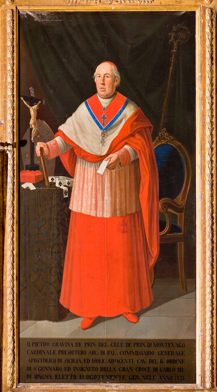 Portret van Kardinaal Pietro Gravina door Giuseppe Patania