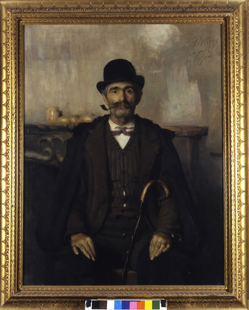 Giuseppe Giani, de bemiddelaar (Portret van Giuseppe Giani de bemiddelaar). Schilderij door Giovanni Pellizza da Volpedo (1868-1907) door Giuseppe Pellizza da Volpedo