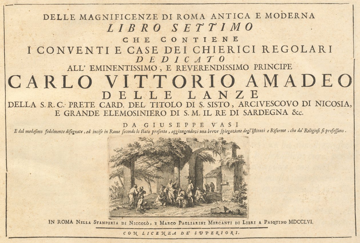 De Pracht van het Oude en Moderne Rome (deel 3) door Giuseppe Vasi