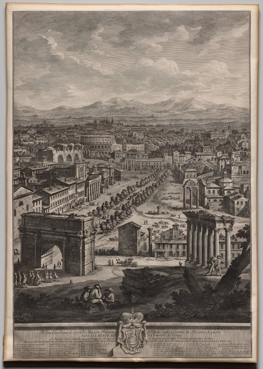 Het Campo Vaccino door Giuseppe Vasi