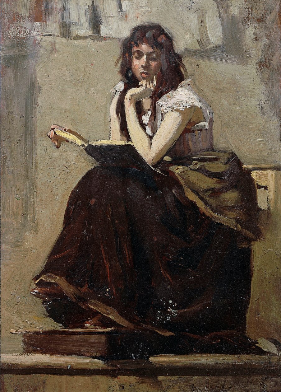 Schoolmeisje door Giuseppe Vizzotto Alberti