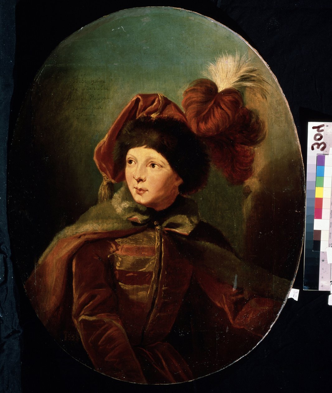 Portret van de dwerg Bi-Bi door Giuseppe or Josef Grassi