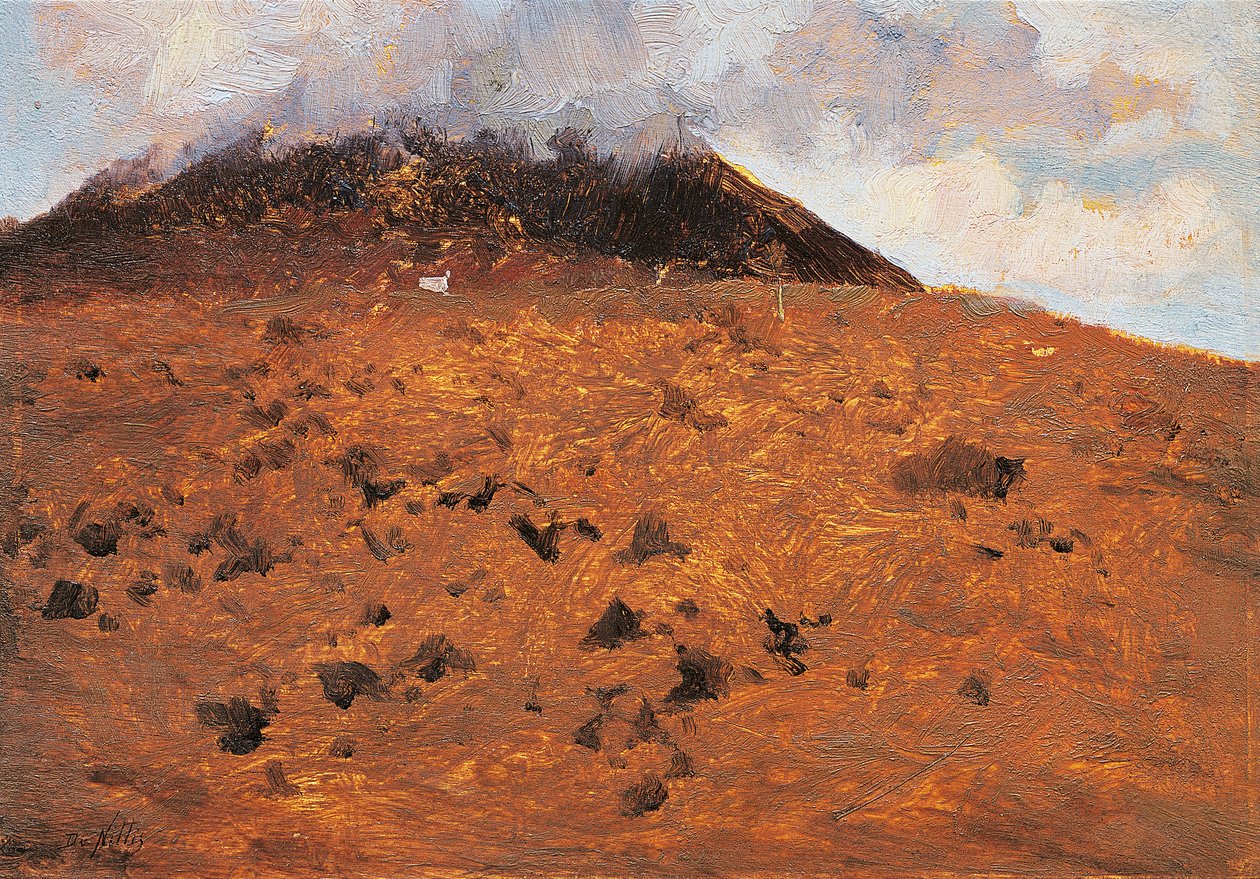 Op de hellingen van de Vesuvius door Giuseppe or Joseph de Nittis