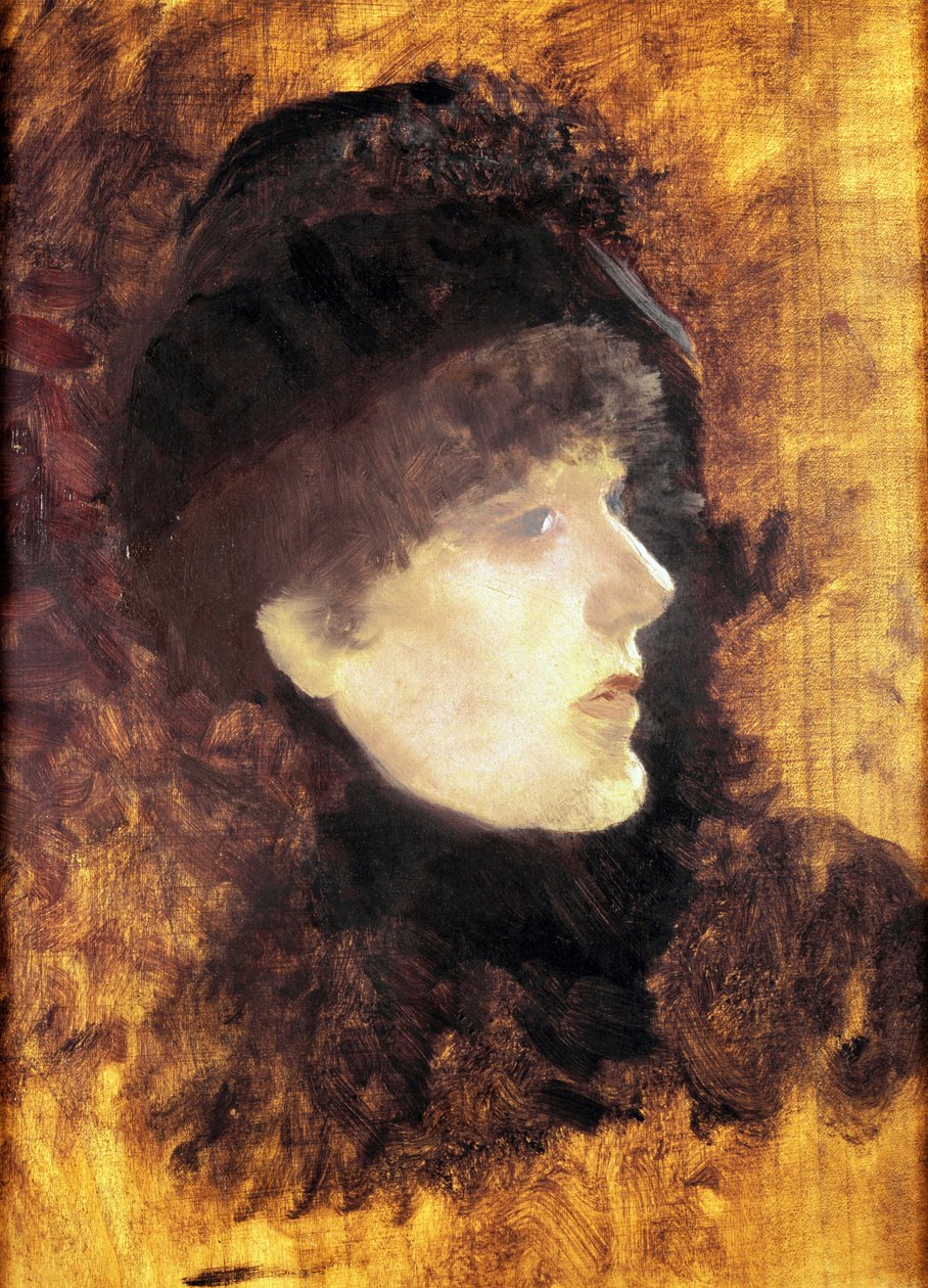 Portret van Sarah Bernhardt door Giuseppe or Joseph de Nittis