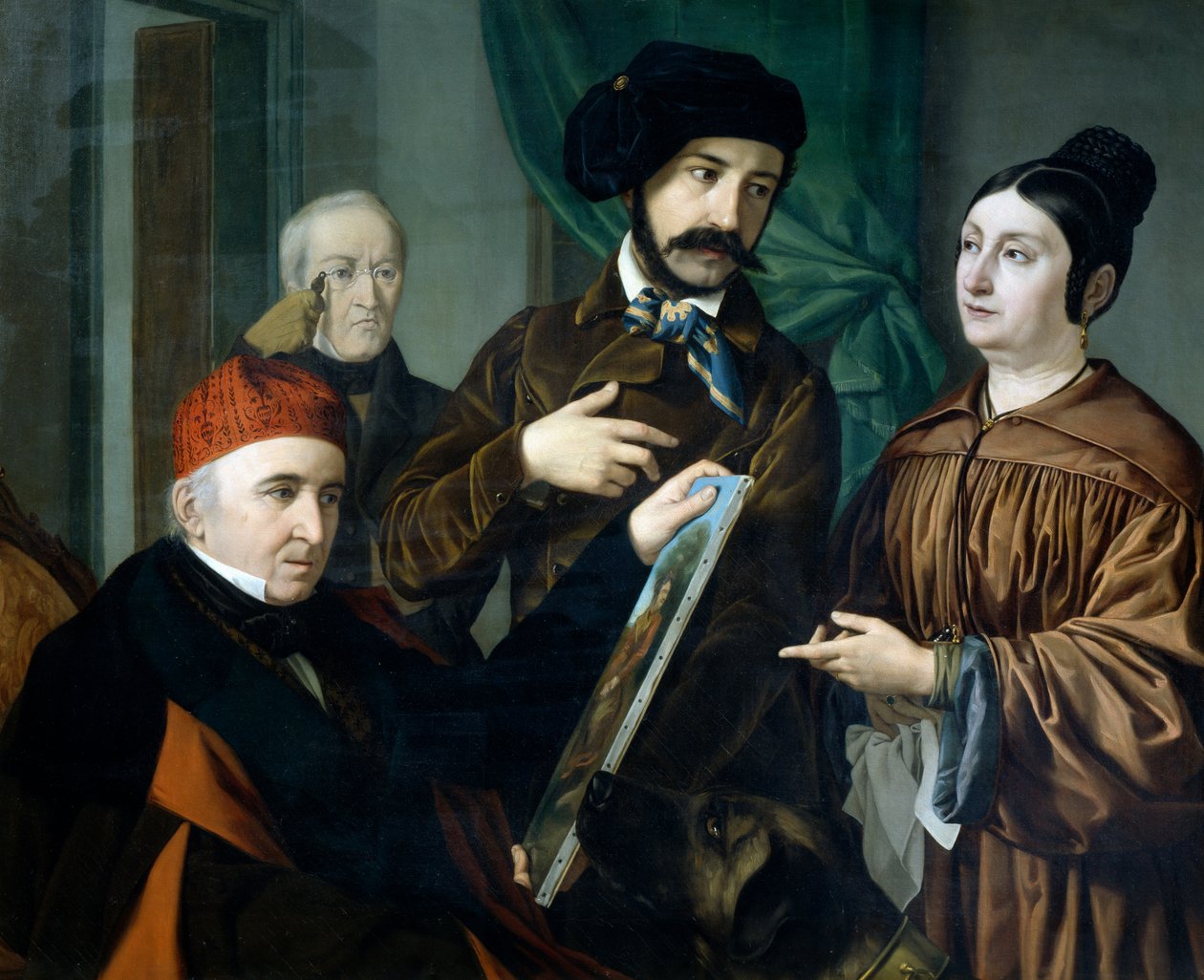 In het atelier van de schilder door Giustiniano Degli Avancini