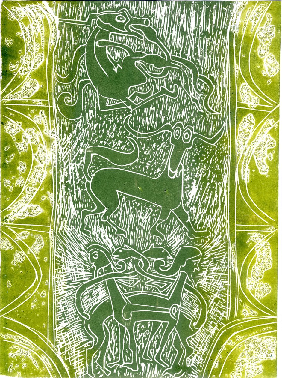 Monsters van Aberlamno door Gloria Wallington