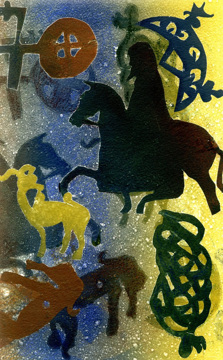 Pictische ruiters door Gloria Wallington