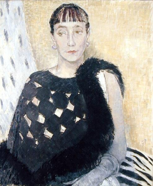 Mevrouw Clement Cross, de Oudere Zus van de Kunstenaar door Glyn Warren Philpot