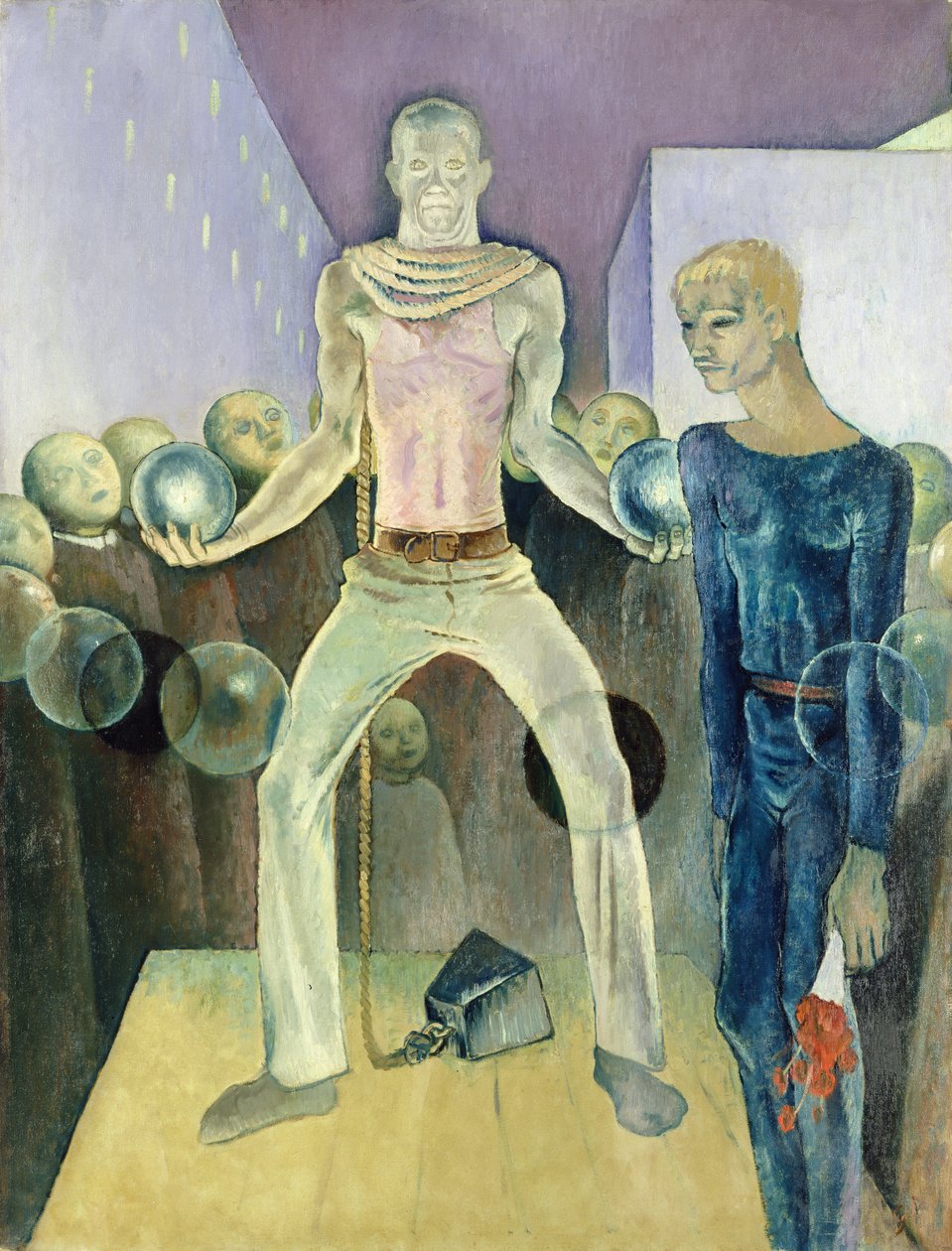 Gewichtheffen, Berlijn 1931 door Glyn Warren Philpot