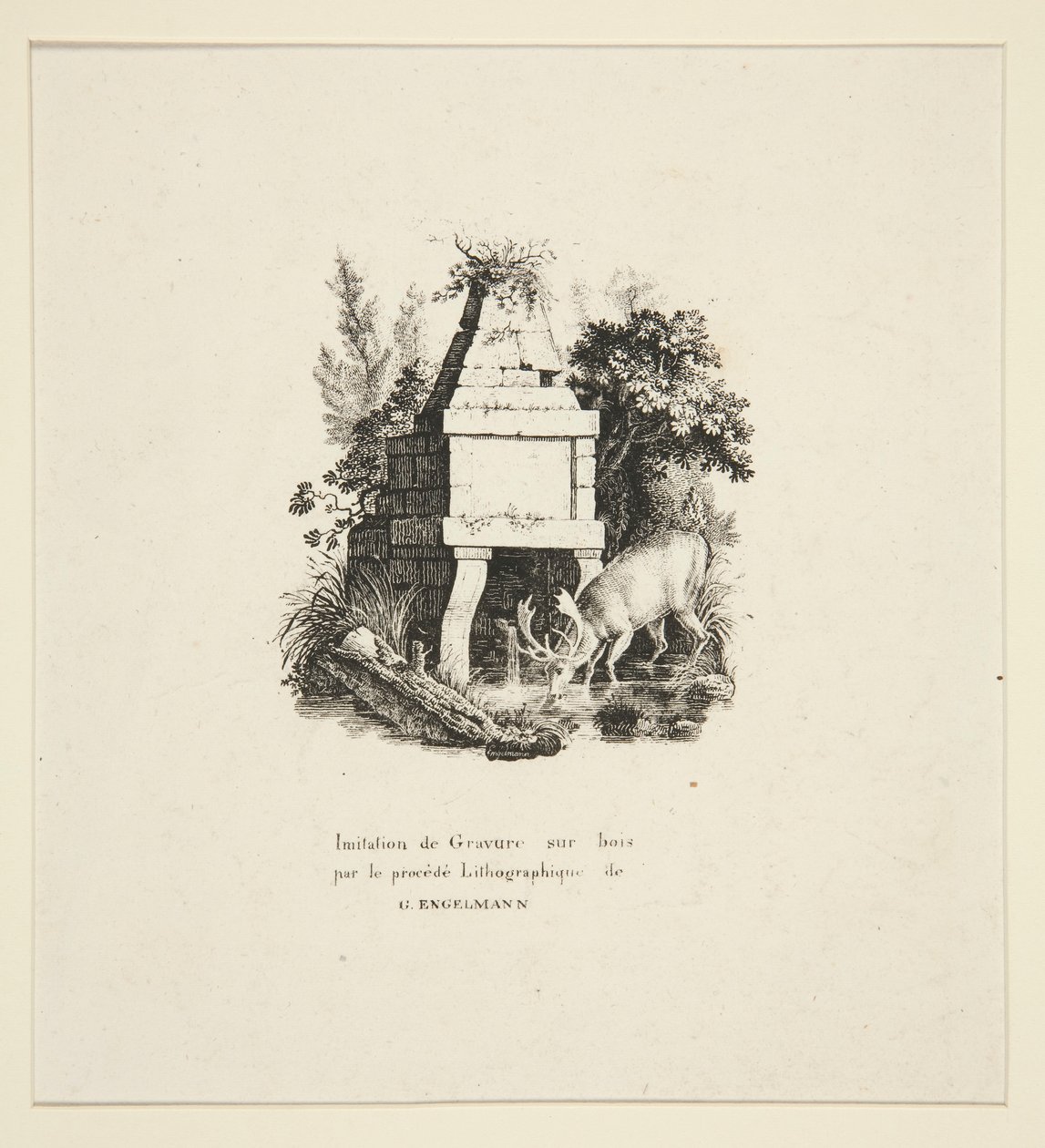Hert dat drinkt door Godefroy Engelmann