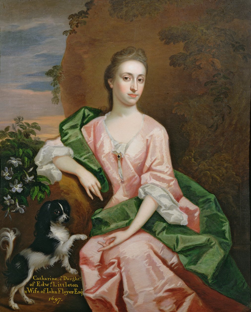 Catharine Littleton, vrouw van John Floyer, 1697 door Godfrey Kneller