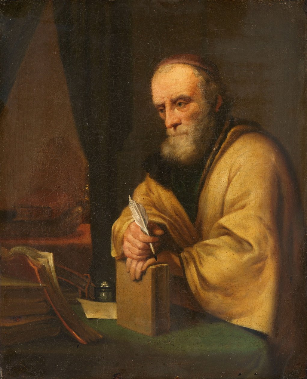 Een oude geleerde door Godfrey (after) Kneller