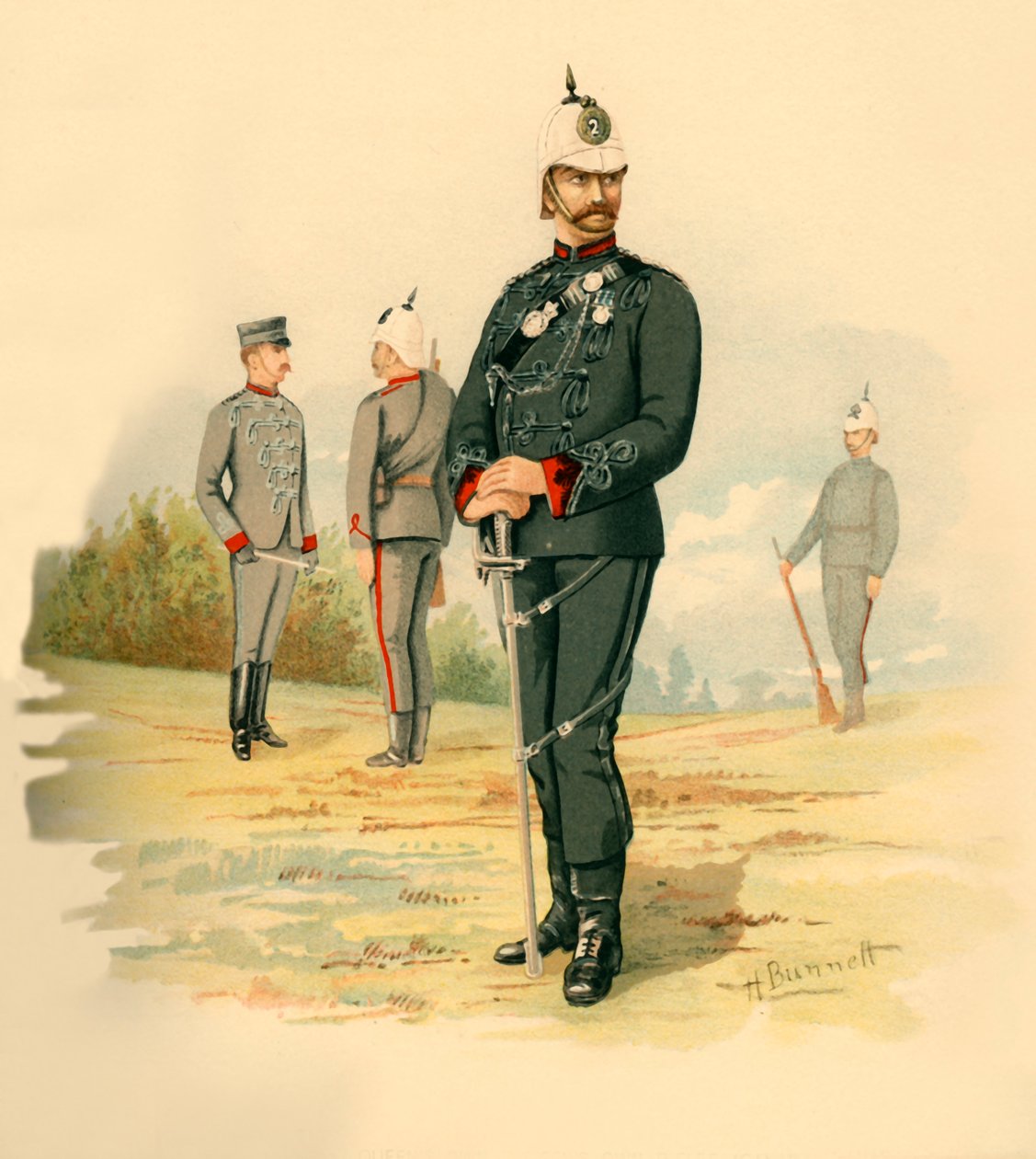 The 2nd Queens Own Rifles Canada, 1890 door Godfrey Douglas Giles