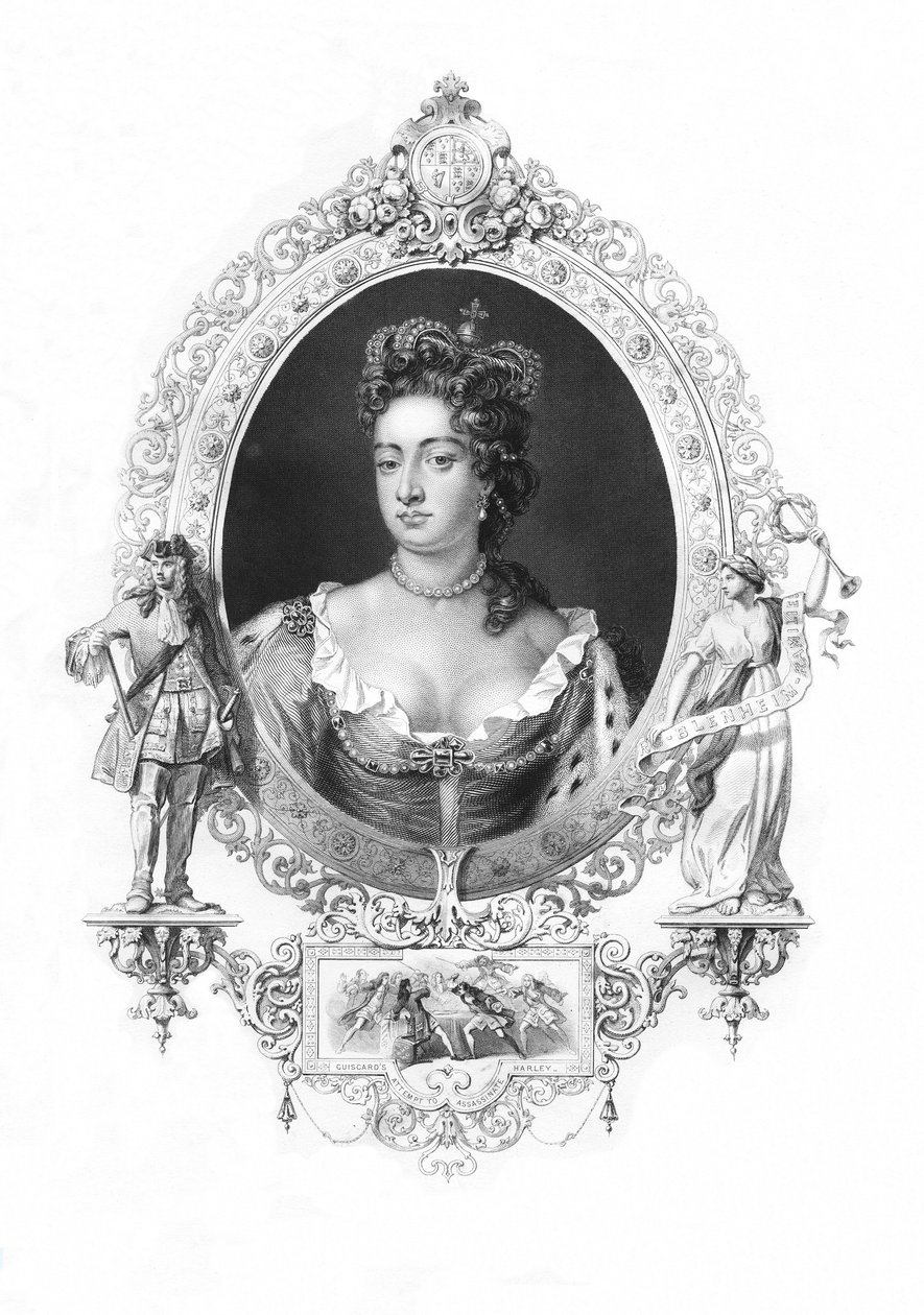 Anne Koningin van Groot-Brittannië door Godfrey Kneller