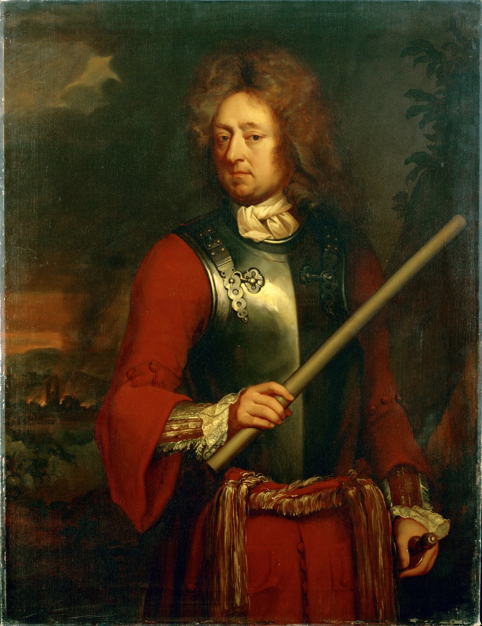 John Churchill, hertog van Marlborough, bevelhebber in de Spaanse Successieoorlog, overwinningen op de Franse legers in Blenheim ... door Godfrey Kneller