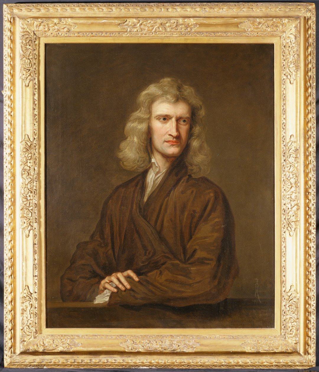 Portret van Sir Isaac Newton door Godfrey Kneller