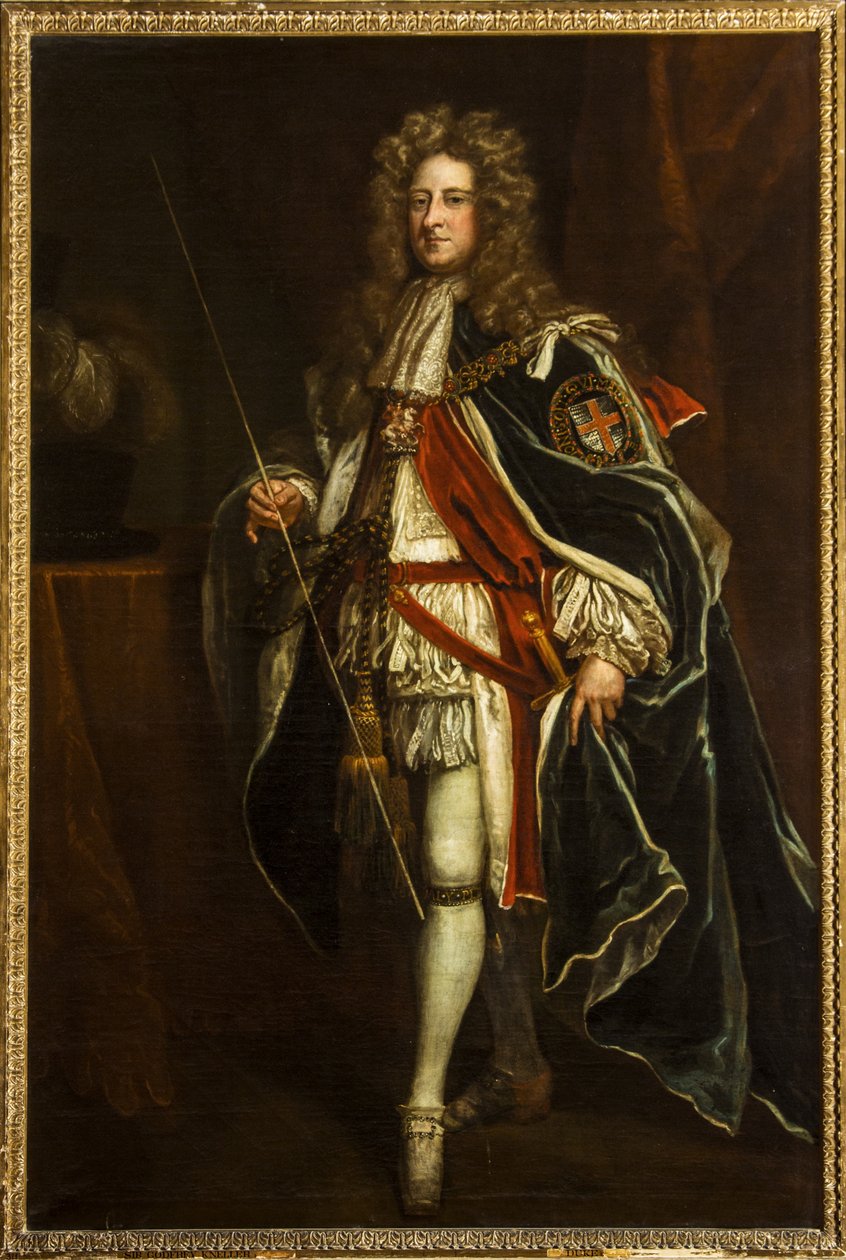 Portret van William Cavendish, 4e graaf en 1e hertog van Devonshire door Godfrey Kneller