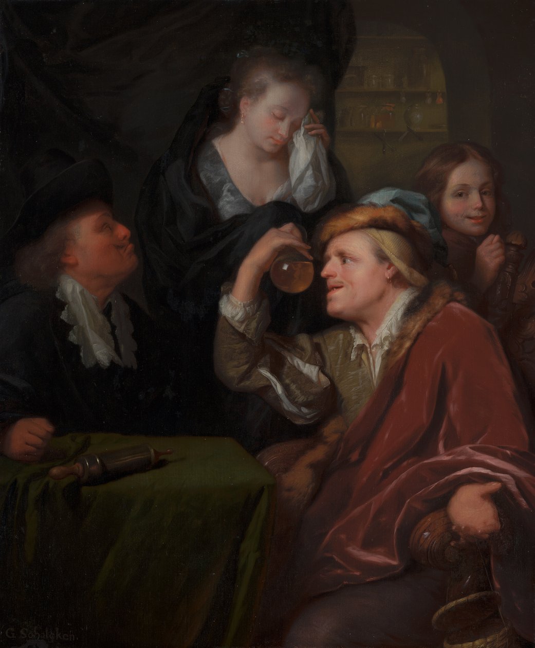 Het medisch onderzoek door Godfried Schalcken