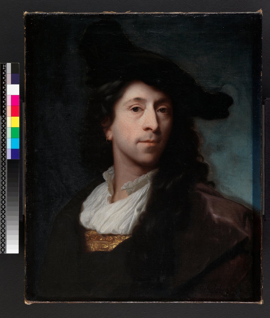 Zelfportret, voor 1706 door Godfried Schalcken