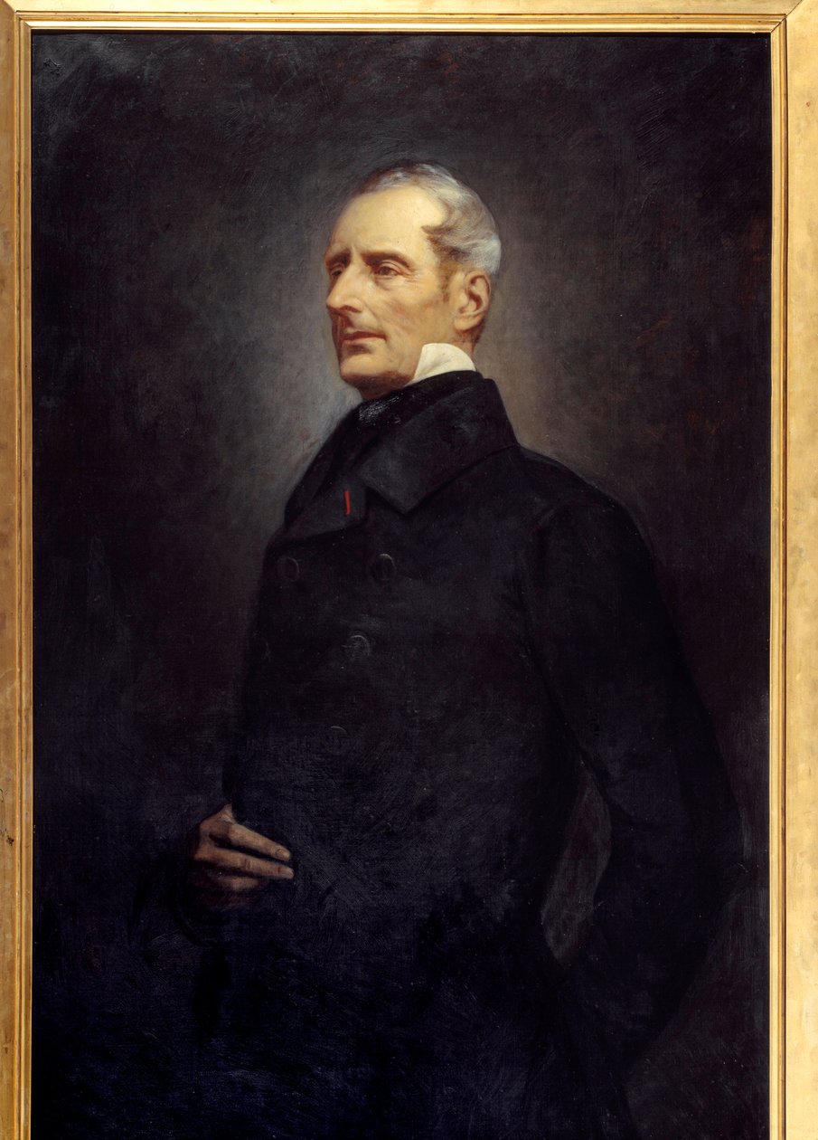 Portret van Alphonse de Lamartine, dichter en politicus door Gonzague Privat