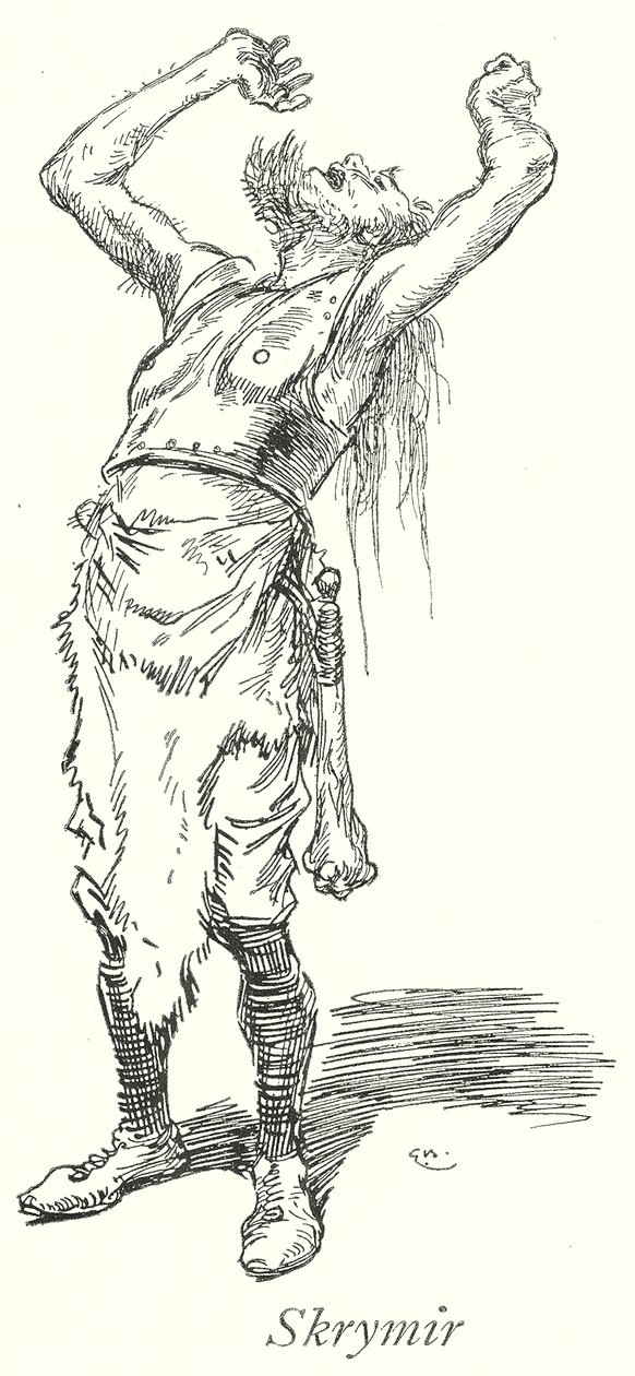 Skrymir (litho) door Gordon Frederick (after) Browne