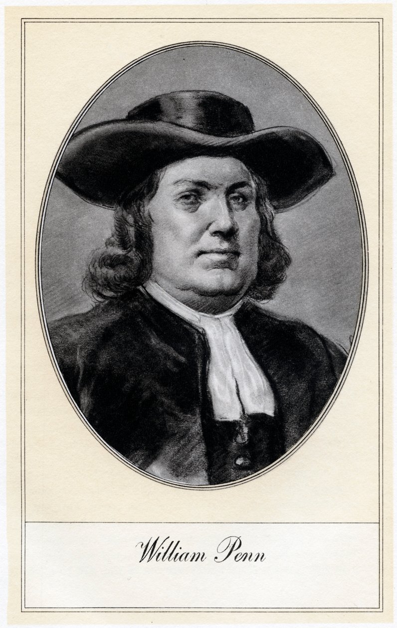 William Penn, stichter van Pennsylvania, begin 20e eeuw door Gordon Ross