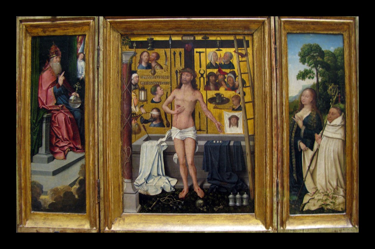Drieluik van abt Antonius Tsgrooten door Goswin van der Weyden