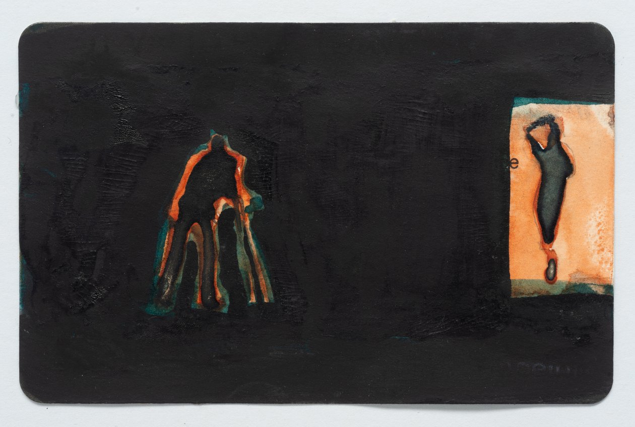 Fotograaf, 2025 (aquarel op kaart) door Graham Dean
