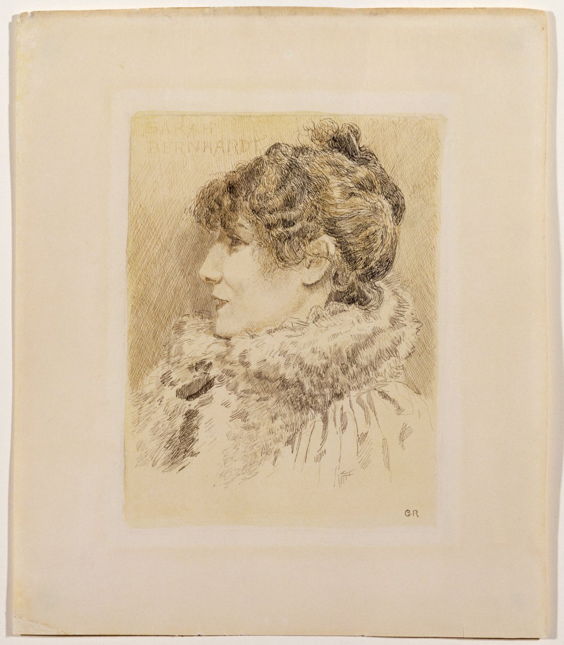 Portret van Sarah Bernhardt (1844-1923) door Graham Robertson