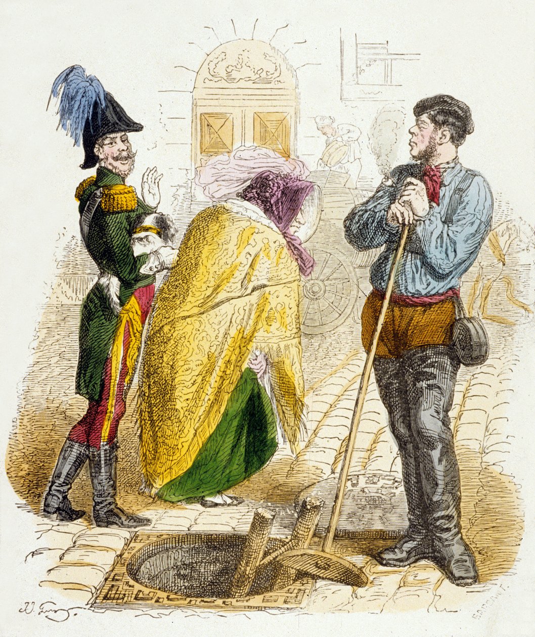 Elk beroep heeft zijn waarde, uit 100 Spreekwoorden door Grandville (1803 47)