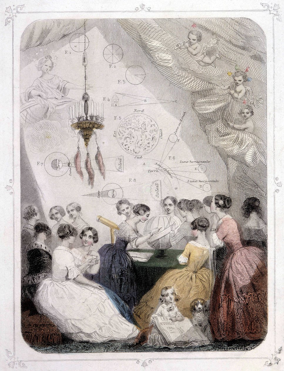 Dames die Astronomie Studeren - door Grandville door Grandville