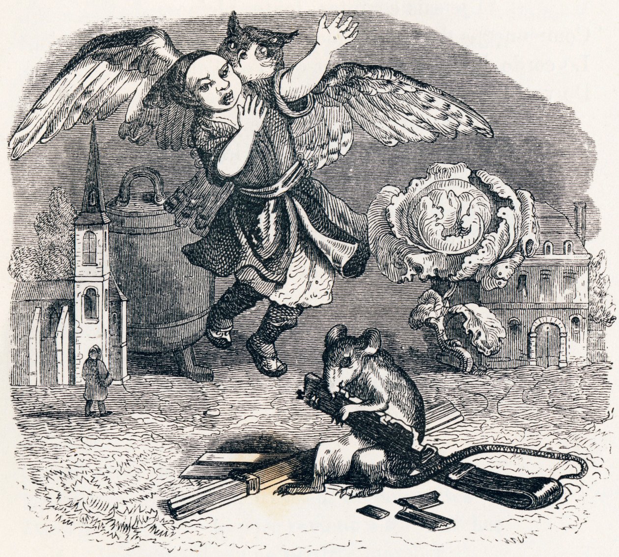 De ontrouwe bewaarder - Fabels van La Fontaine door Grandville