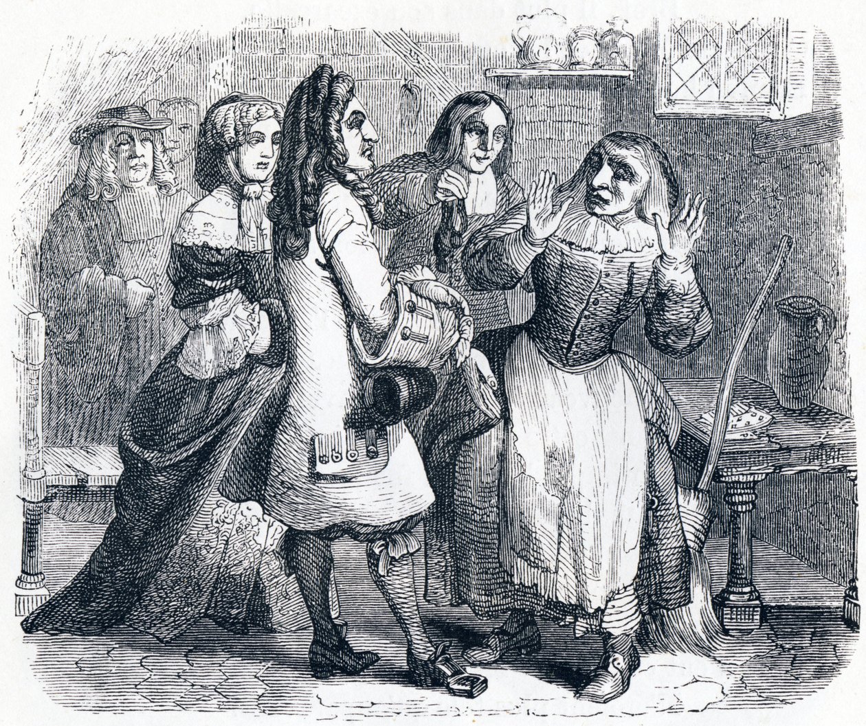 Waarzeggers (Les devineresses) - Fabels van La Fontaine door Grandville