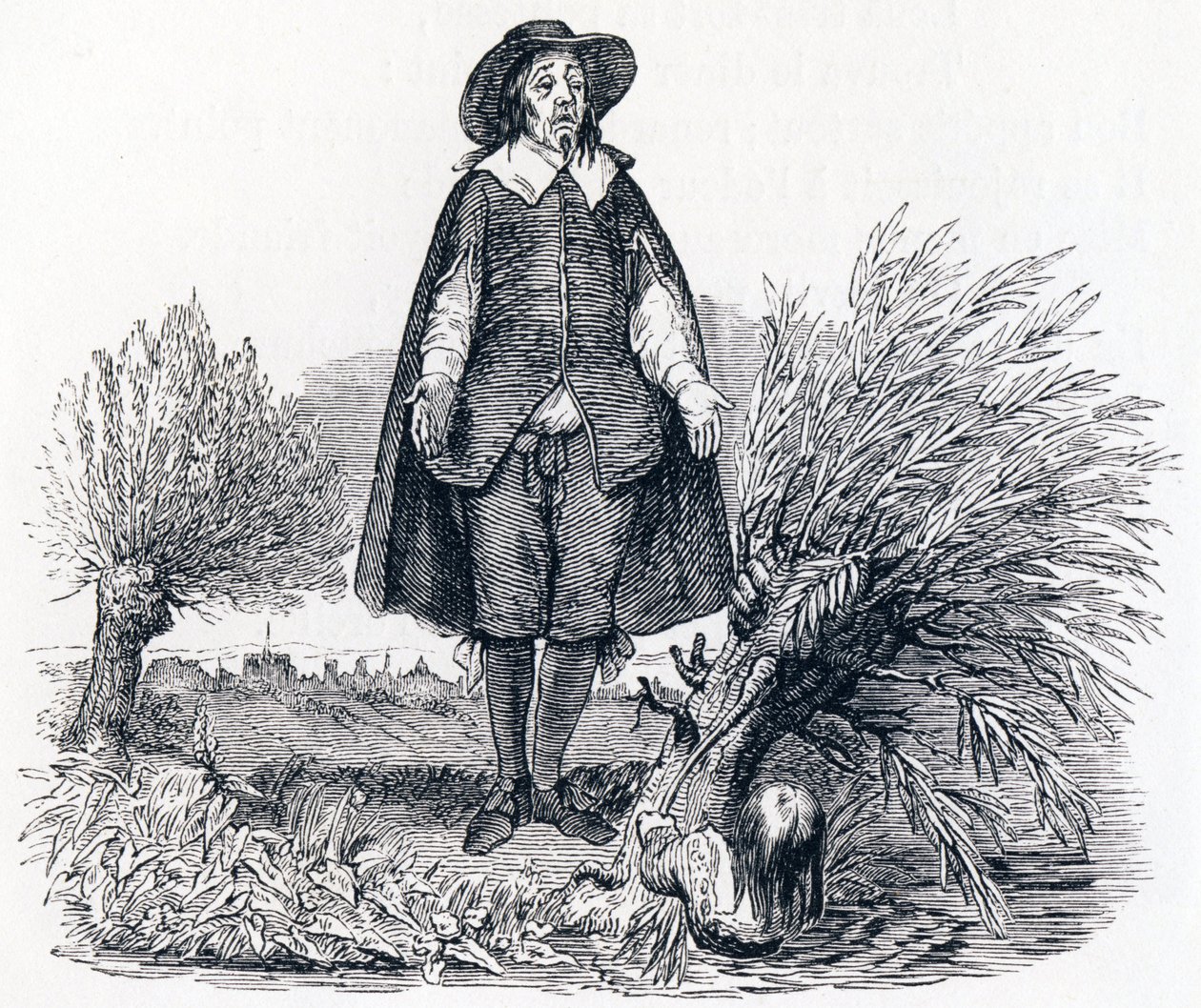 Het kind en de leraar - Fabels van La Fontaine door Grandville