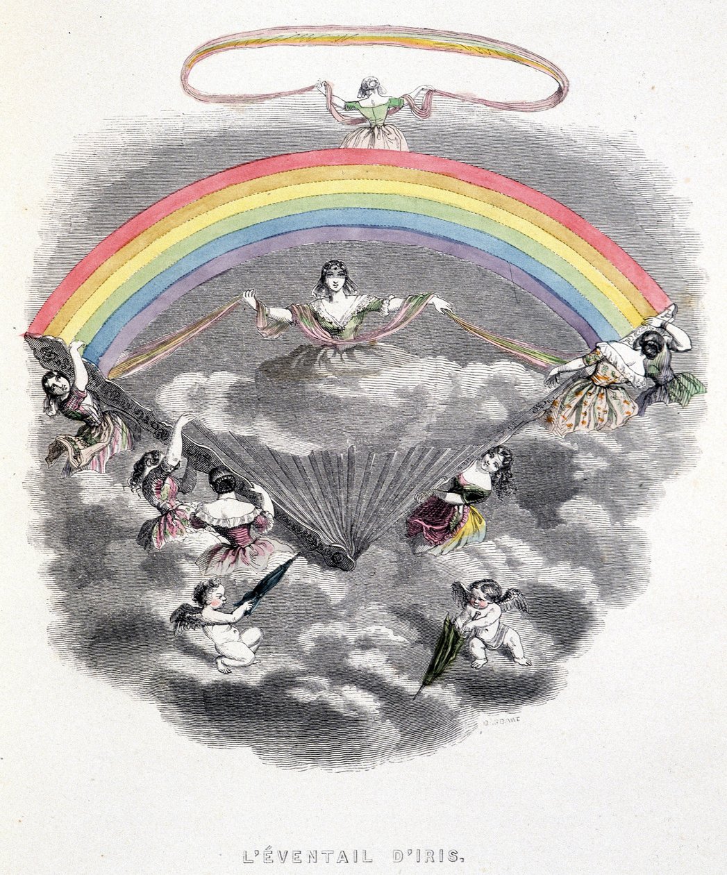 Het bereik van Iris - in "Een andere wereld" door Grandville door Grandville