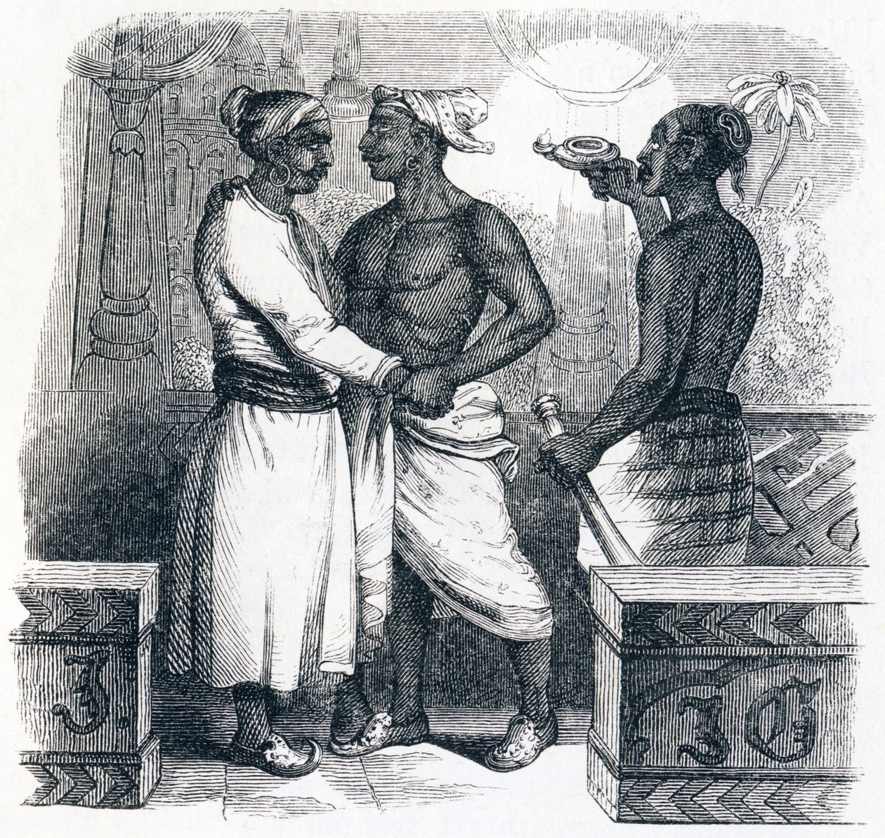 De twee vrienden - Fabels van La Fontaine door Grandville