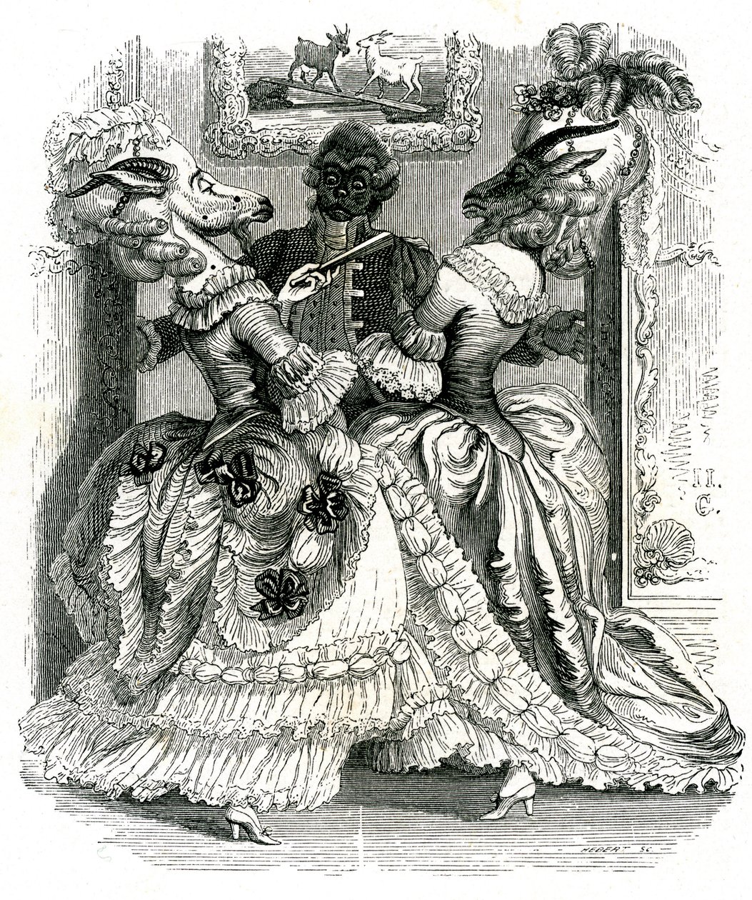De twee geiten: La Fontaine